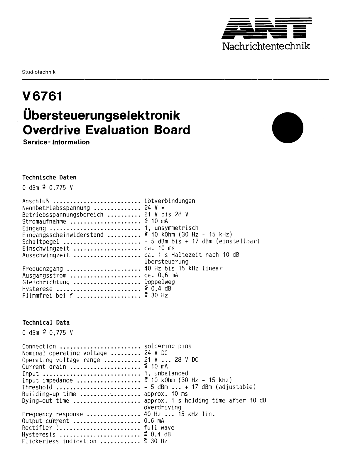 Other A ANT-V6761-oeb Schematic - ManualMachine.com