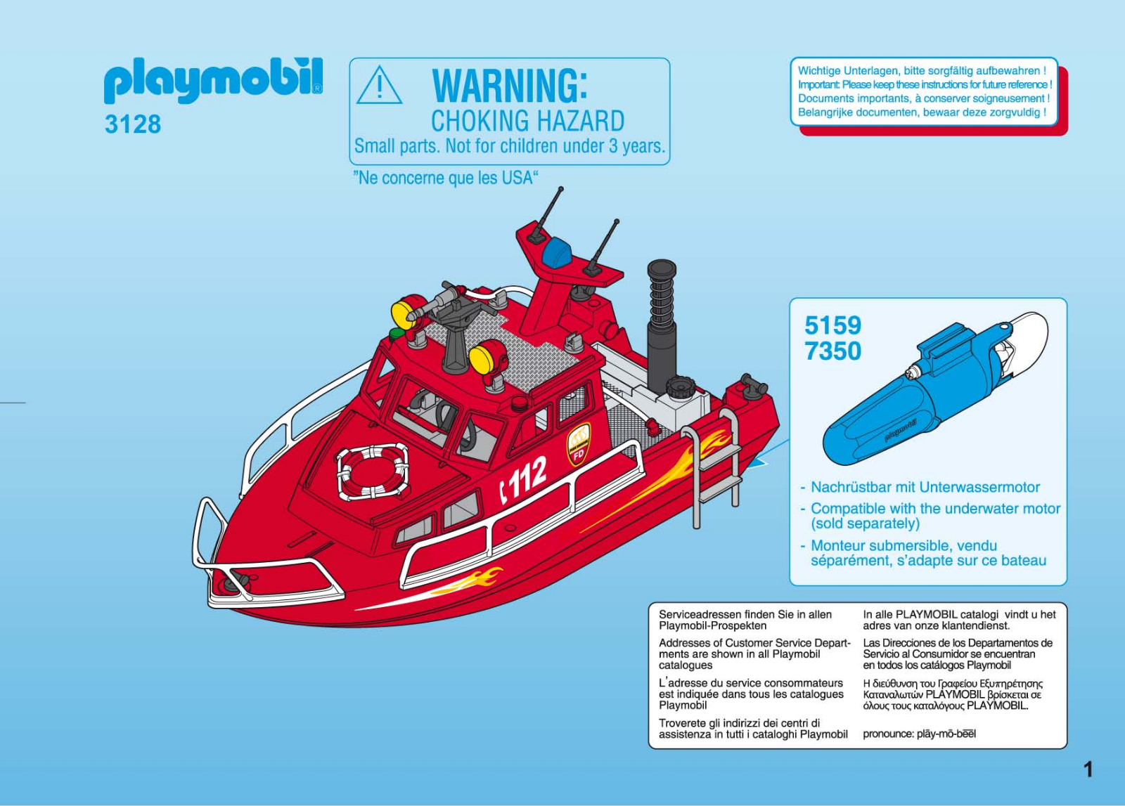 Playmobil 3128 Instructions