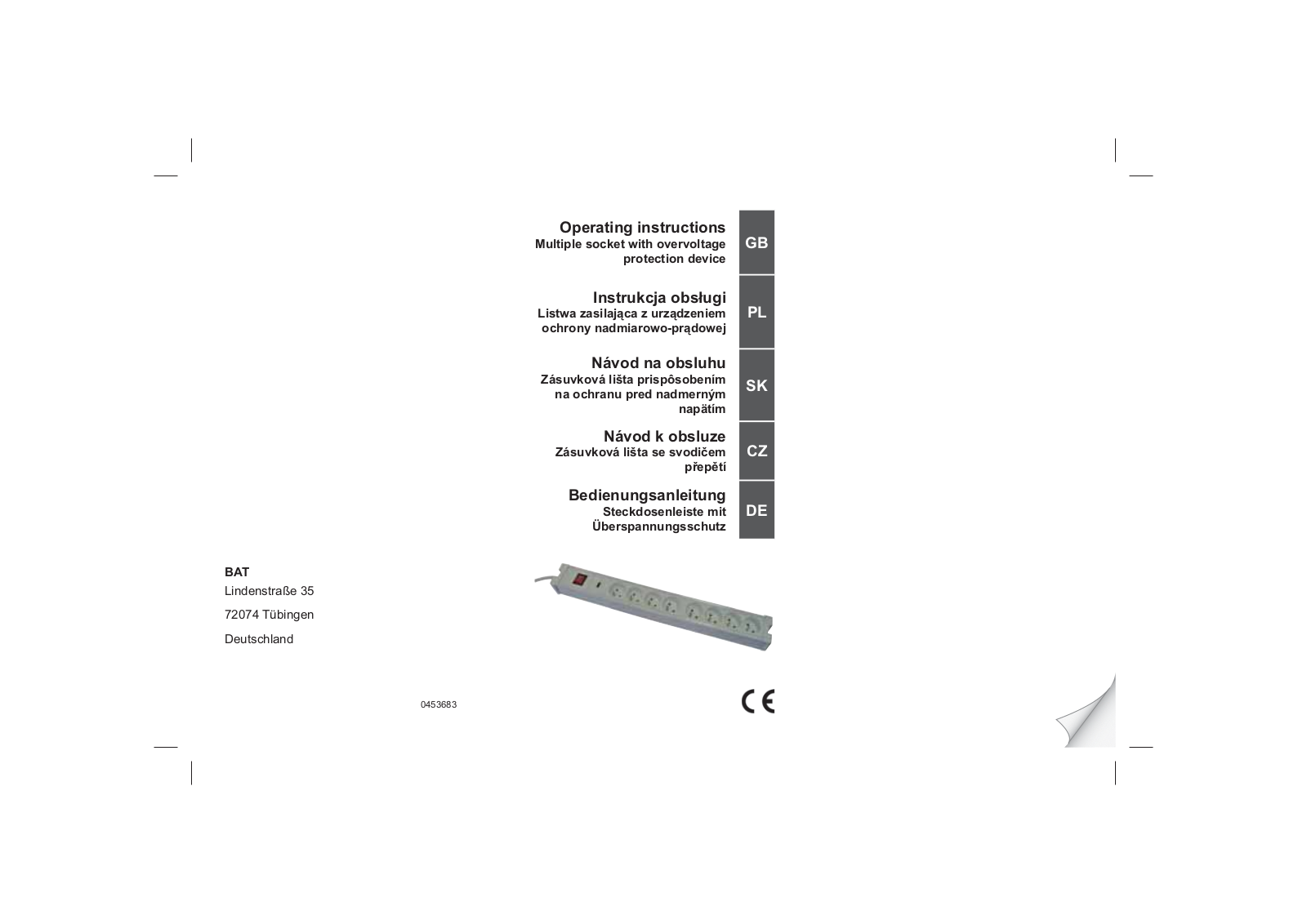 Powerfix Extension Lead User Manual