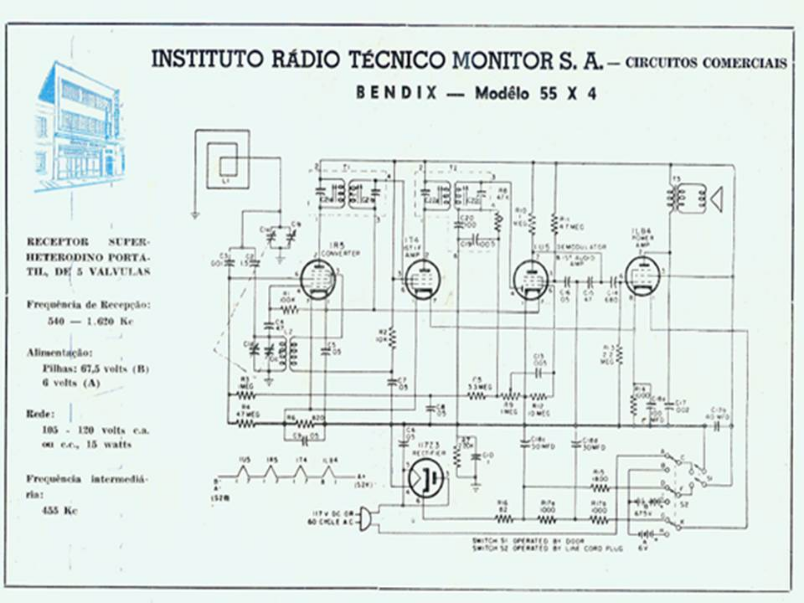 Bendix 55X4 Schematic