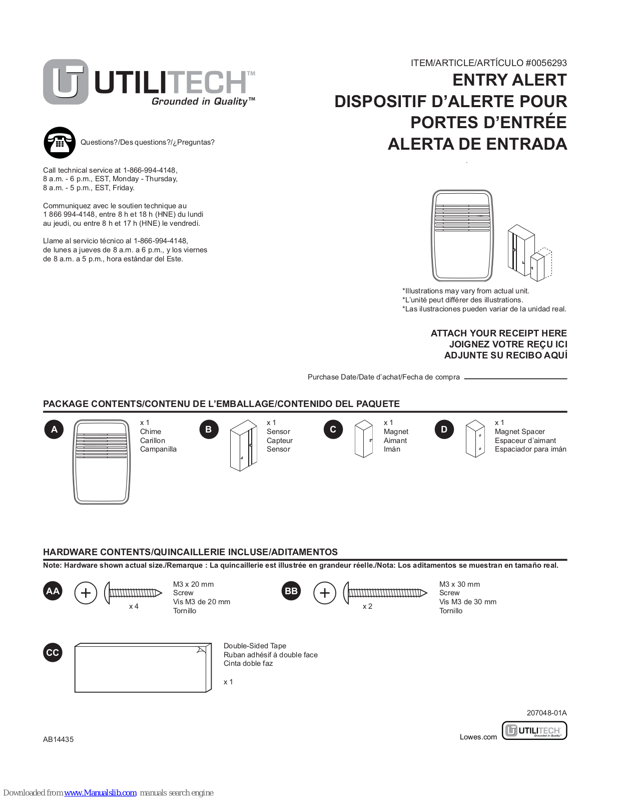 Utilitech 00526293 User Manual - ManualMachine.com