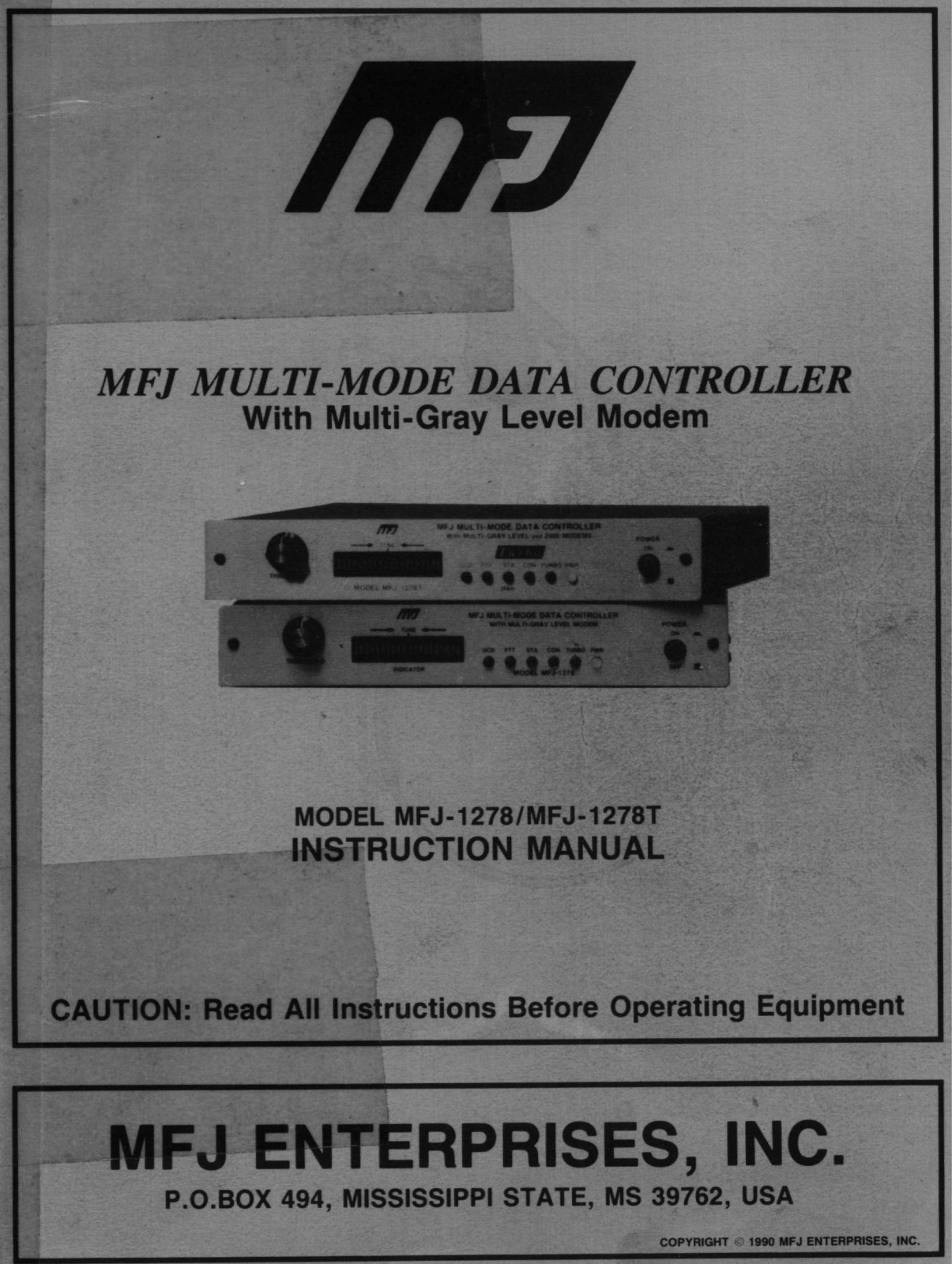 MFJ MFJ-1278, MFJ-1278T User guide - ManualMachine.com