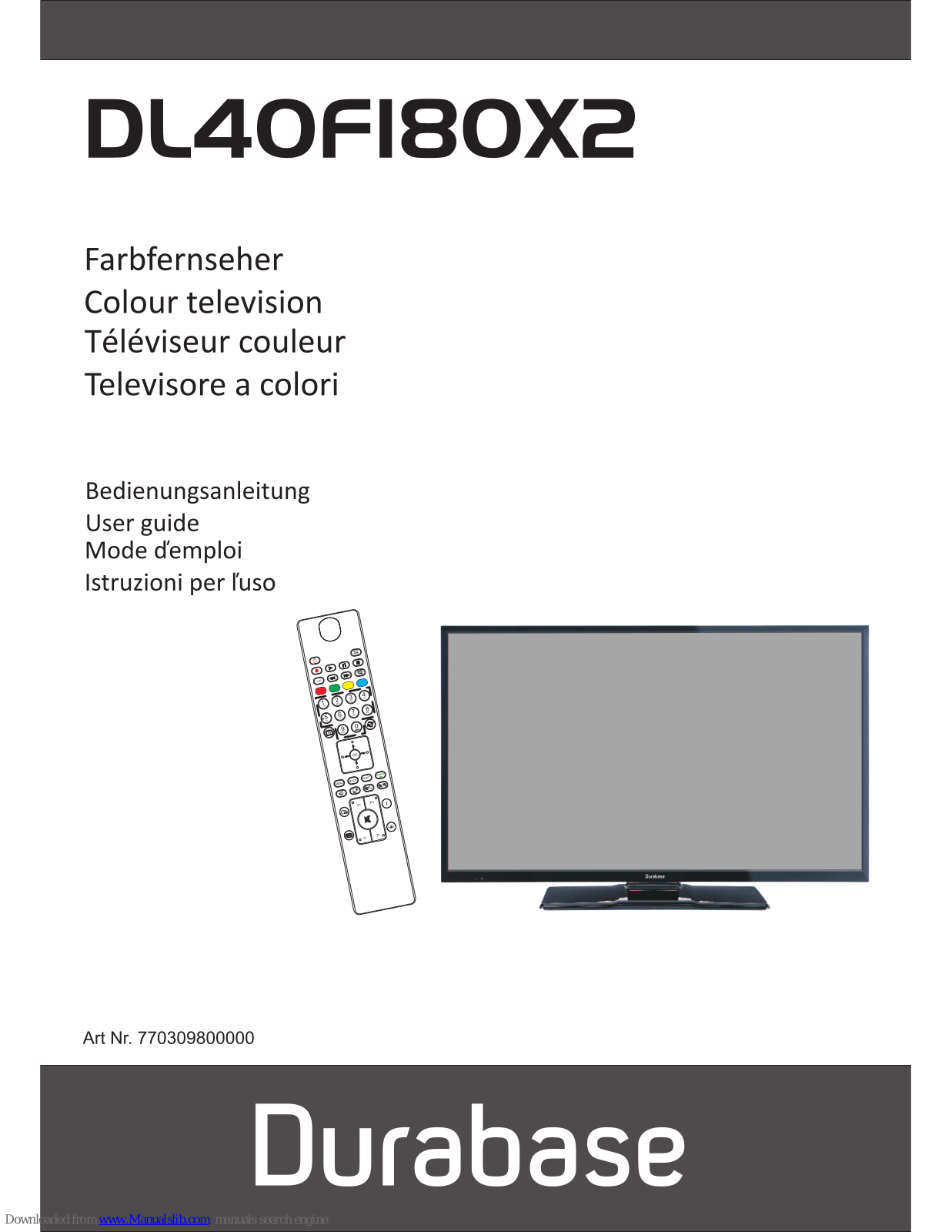 Durabase DL40FI80X2, LE24FI60X2 User Manual