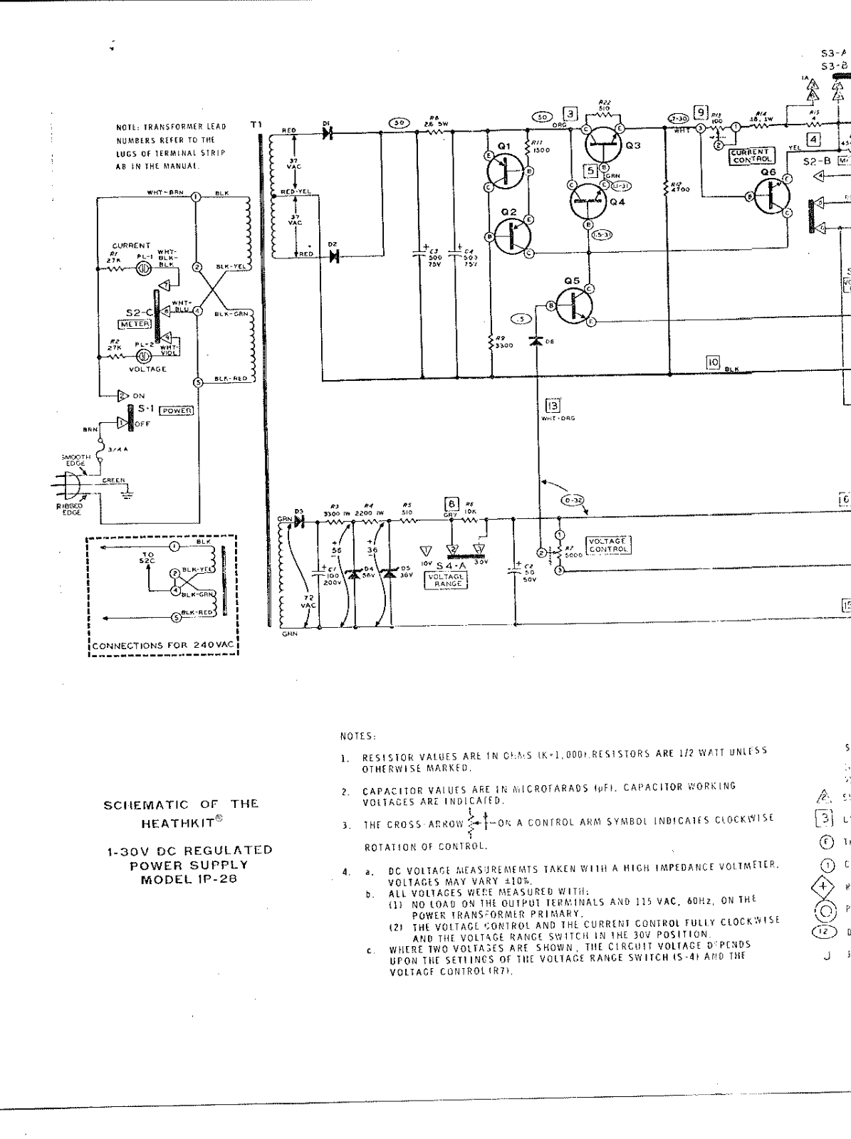 Heath Company IP-28 Schematic