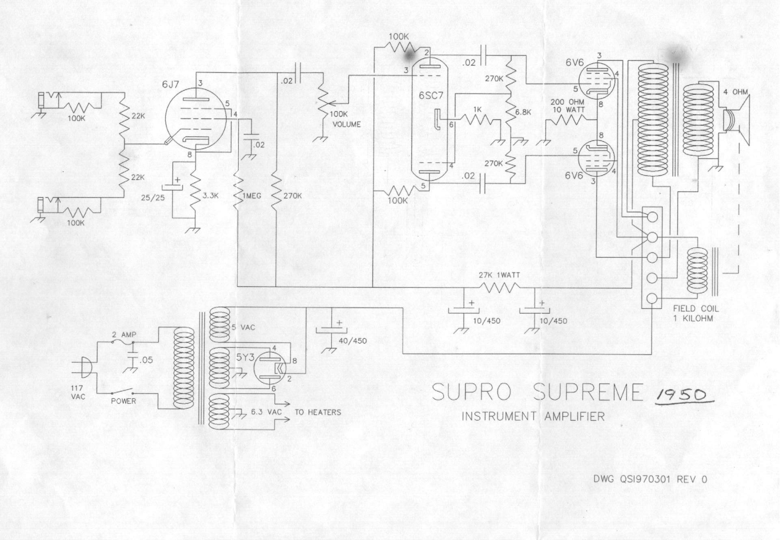 Supro supreme schematic - ManualMachine.com