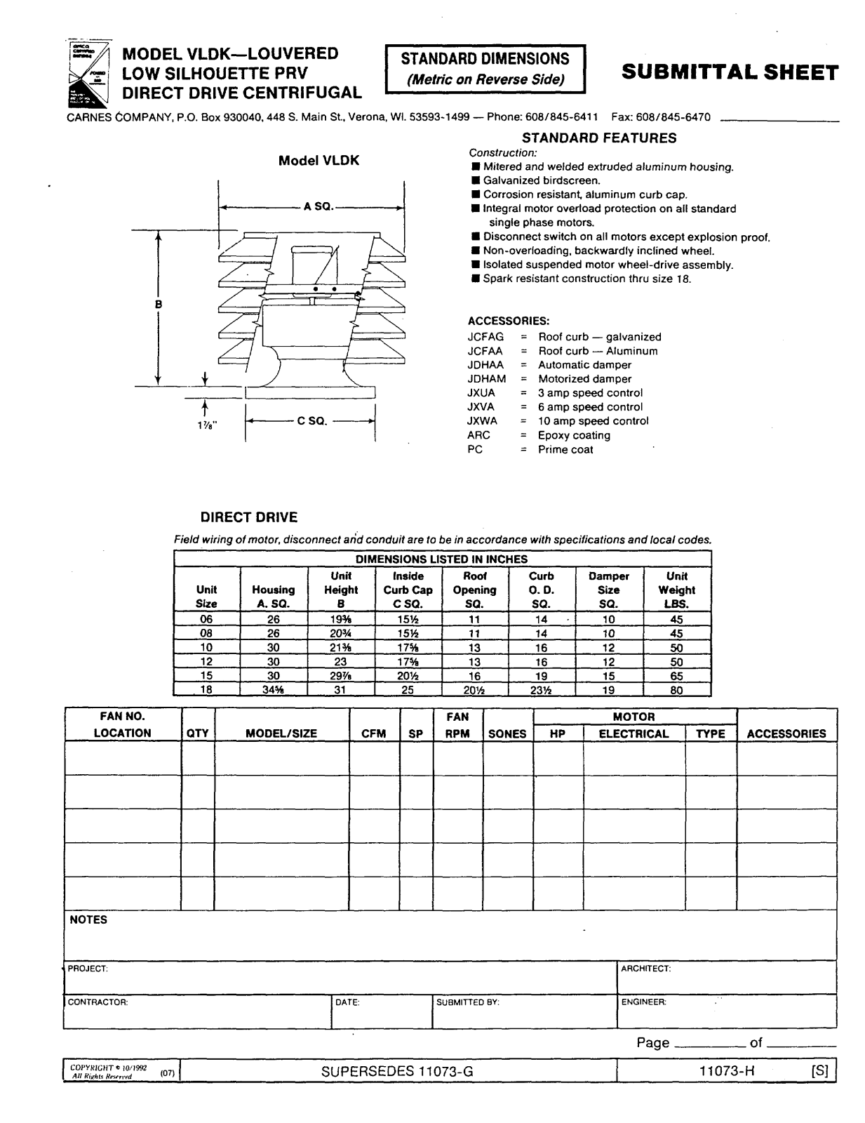 Carnes VLDK User Manual - ManualMachine.com