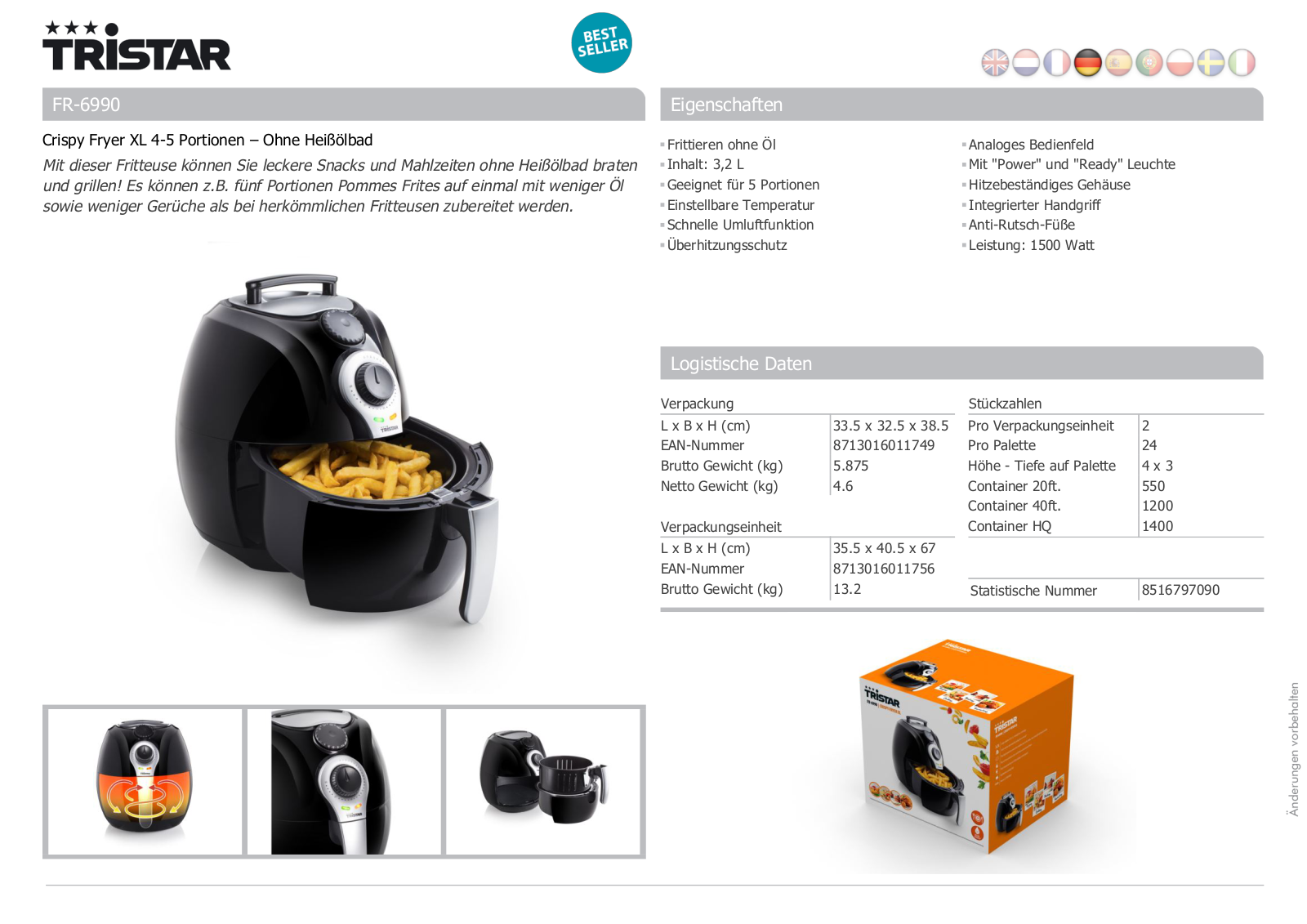 Tristar FR-6990 User Manual