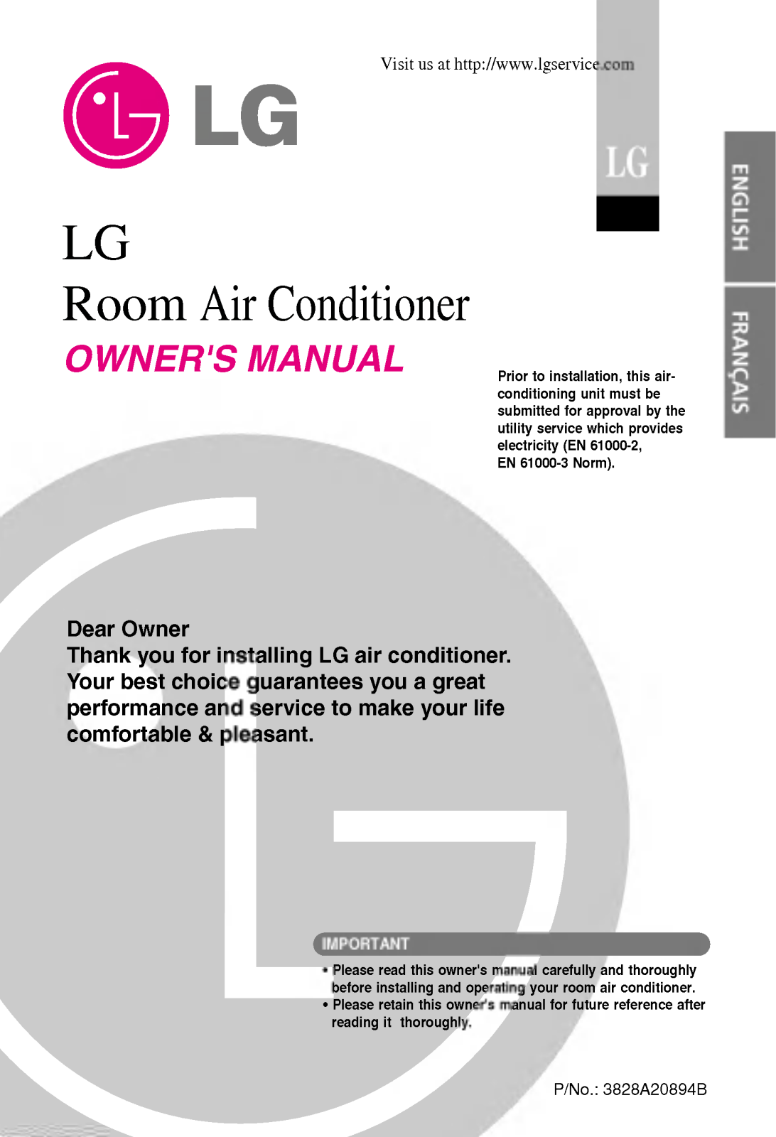 LG LS-C306DGM1 Owner’s Manual