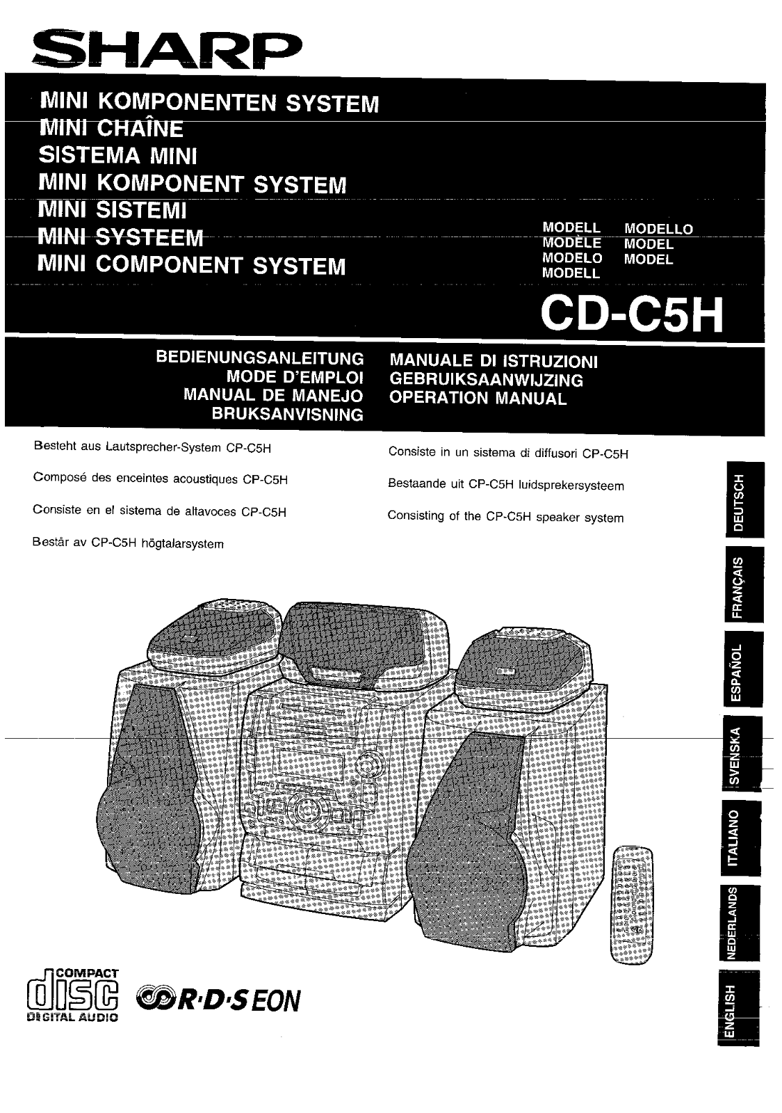 Sharp CD-C5H User Manual