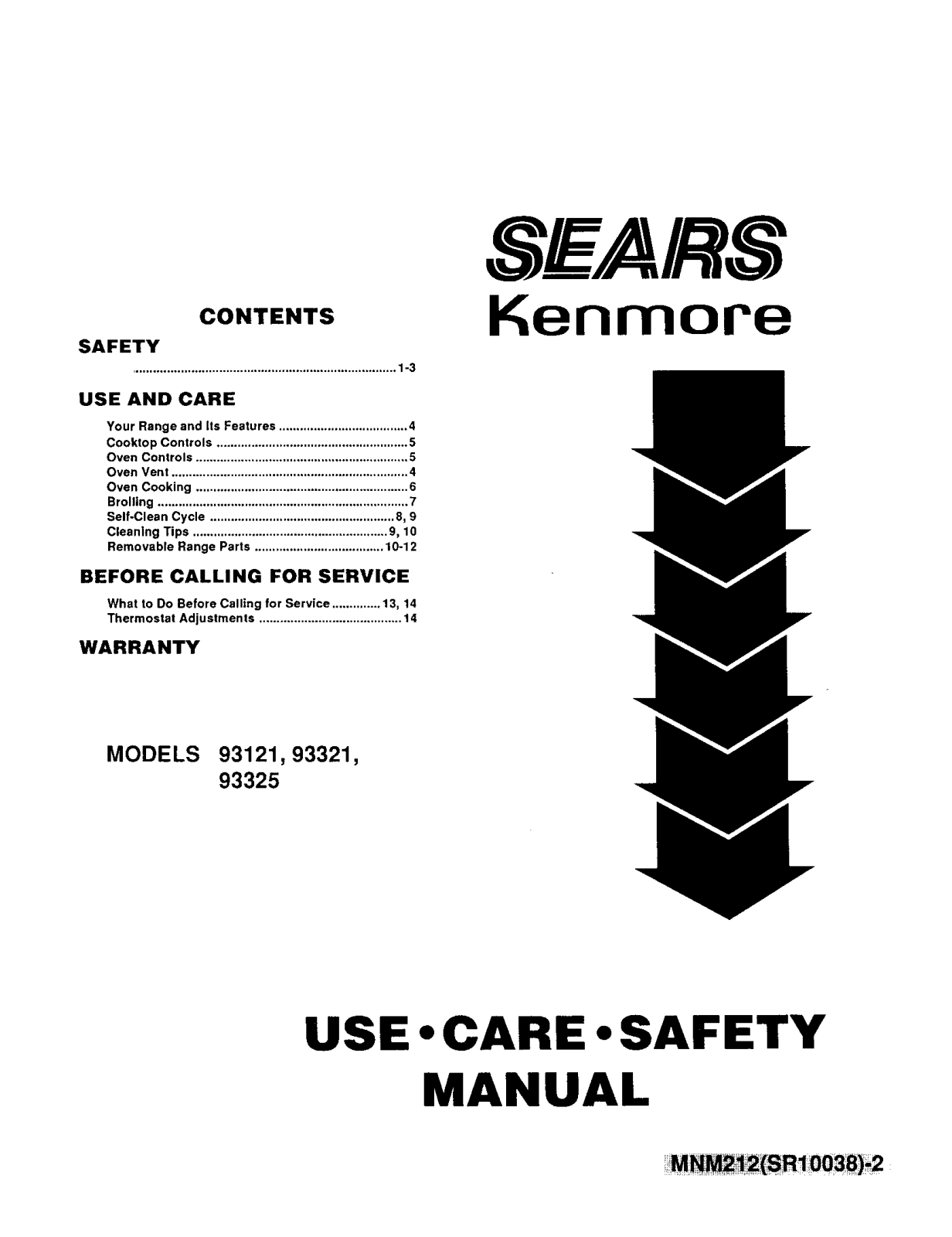Kenmore 9119312190, 9119332190 Owner’s Manual
