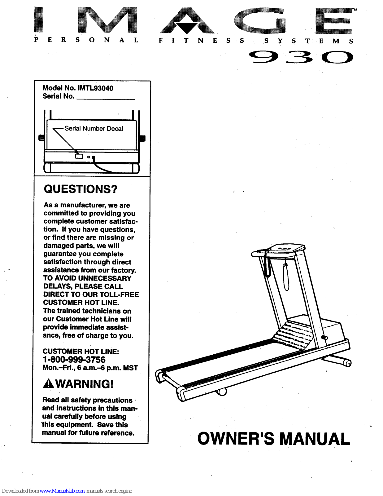 Image 9304, 930, IMTL93040 User Manual