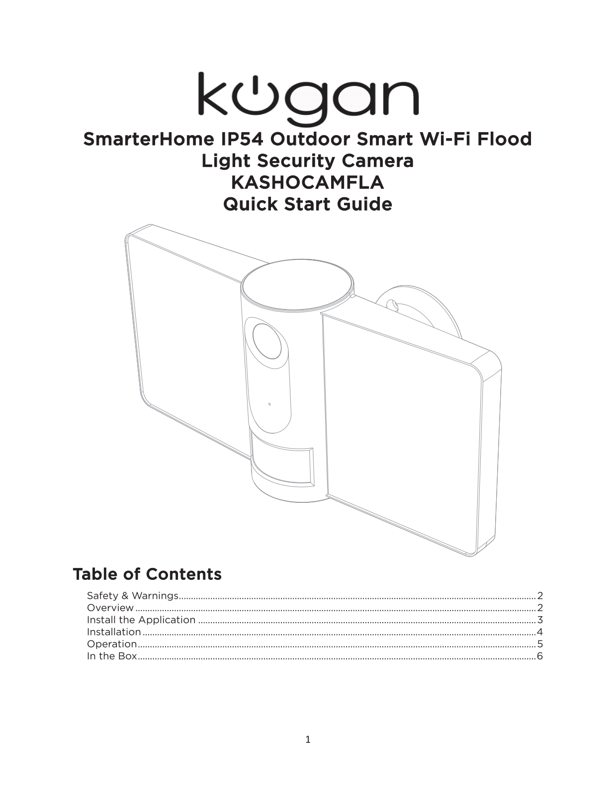 Kogan Kashocamfla User Manual