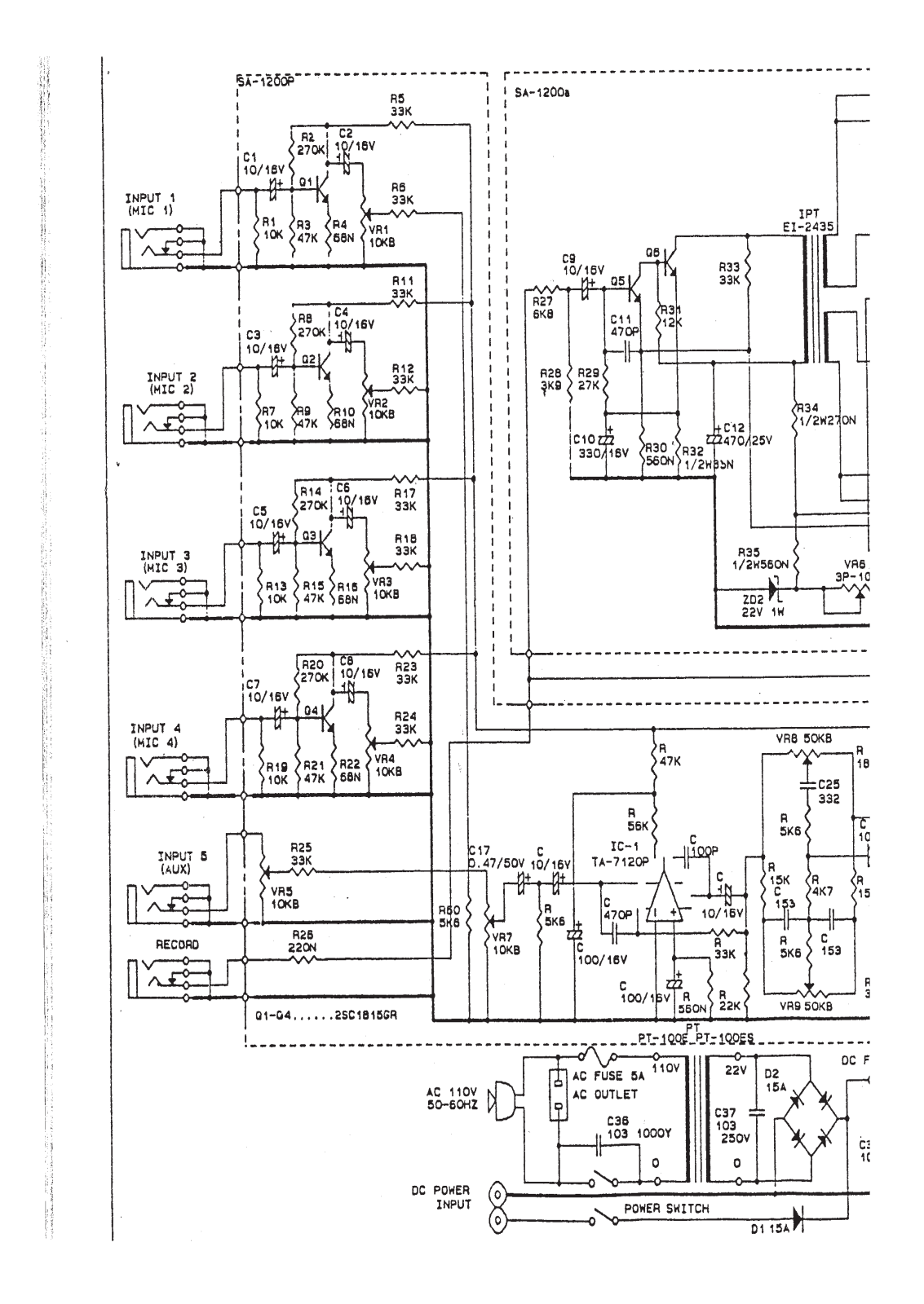 SA SA 1200C Service Manual