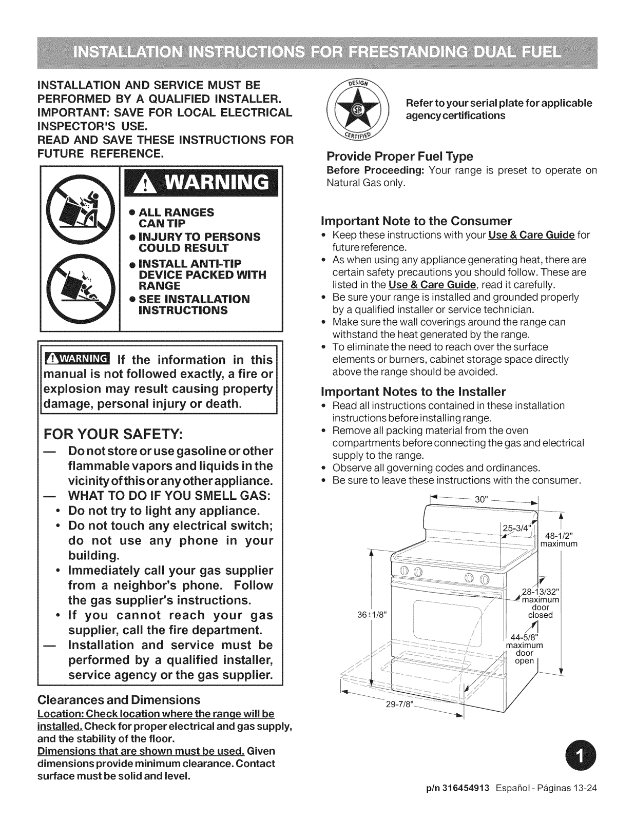 Kenmore Elite 79079463603, 79079469602, 79079463602, 79079462602 Installation Guide - ManualMachine.com