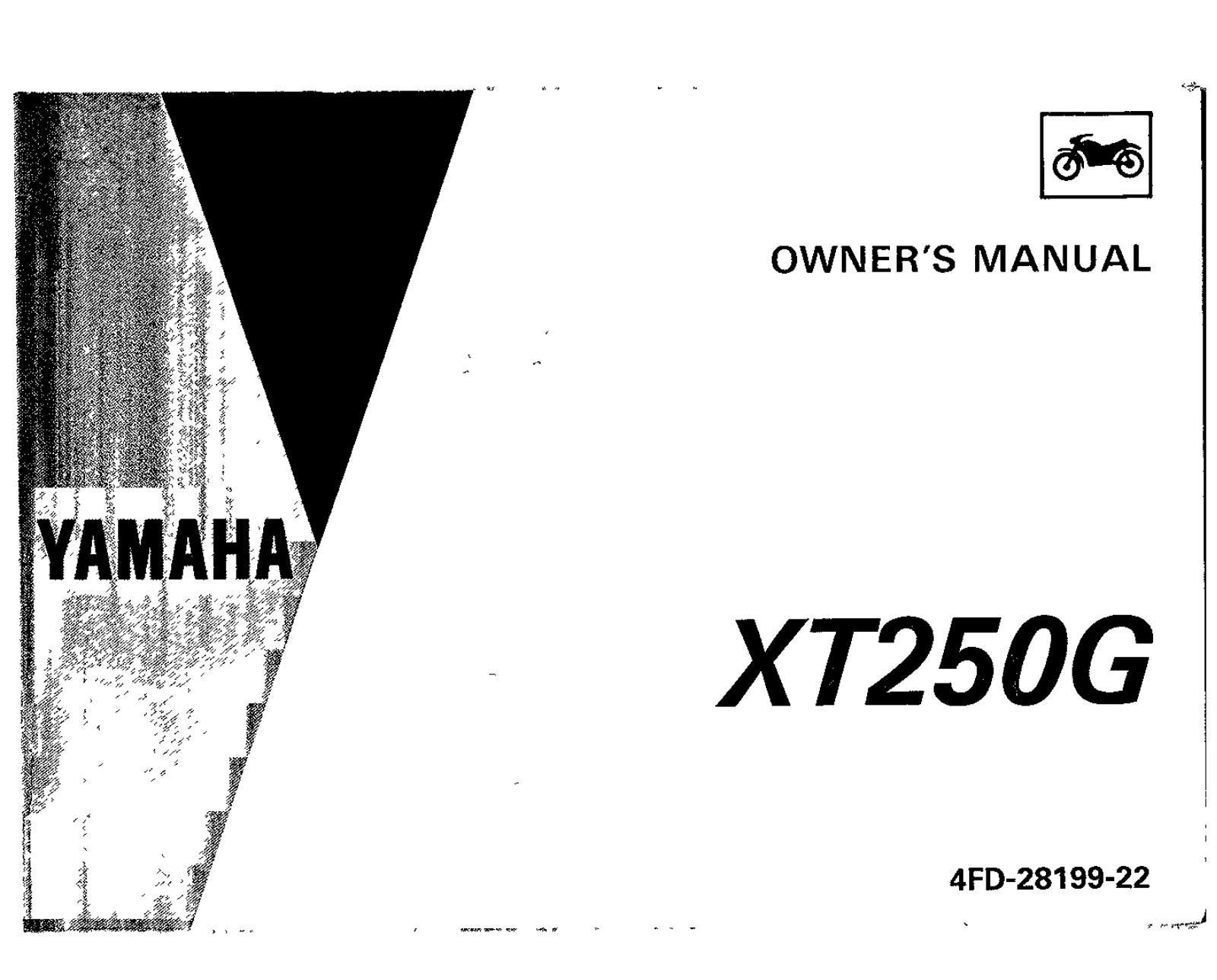 Yamaha XT250 G 1995 Owner's manual