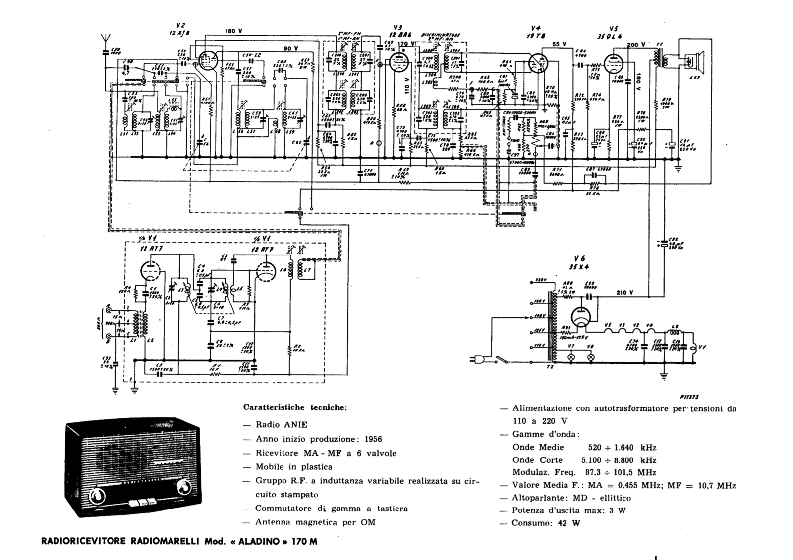 Radiomarelli 170m schematic - ManualMachine.com