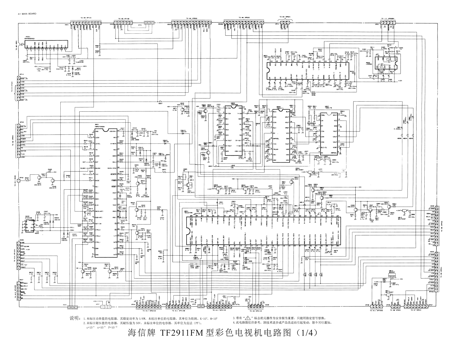 Hisense TF2911FM Schematic