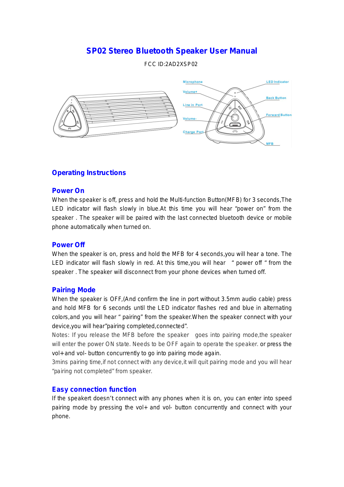 Hamee SP02 Users Manual