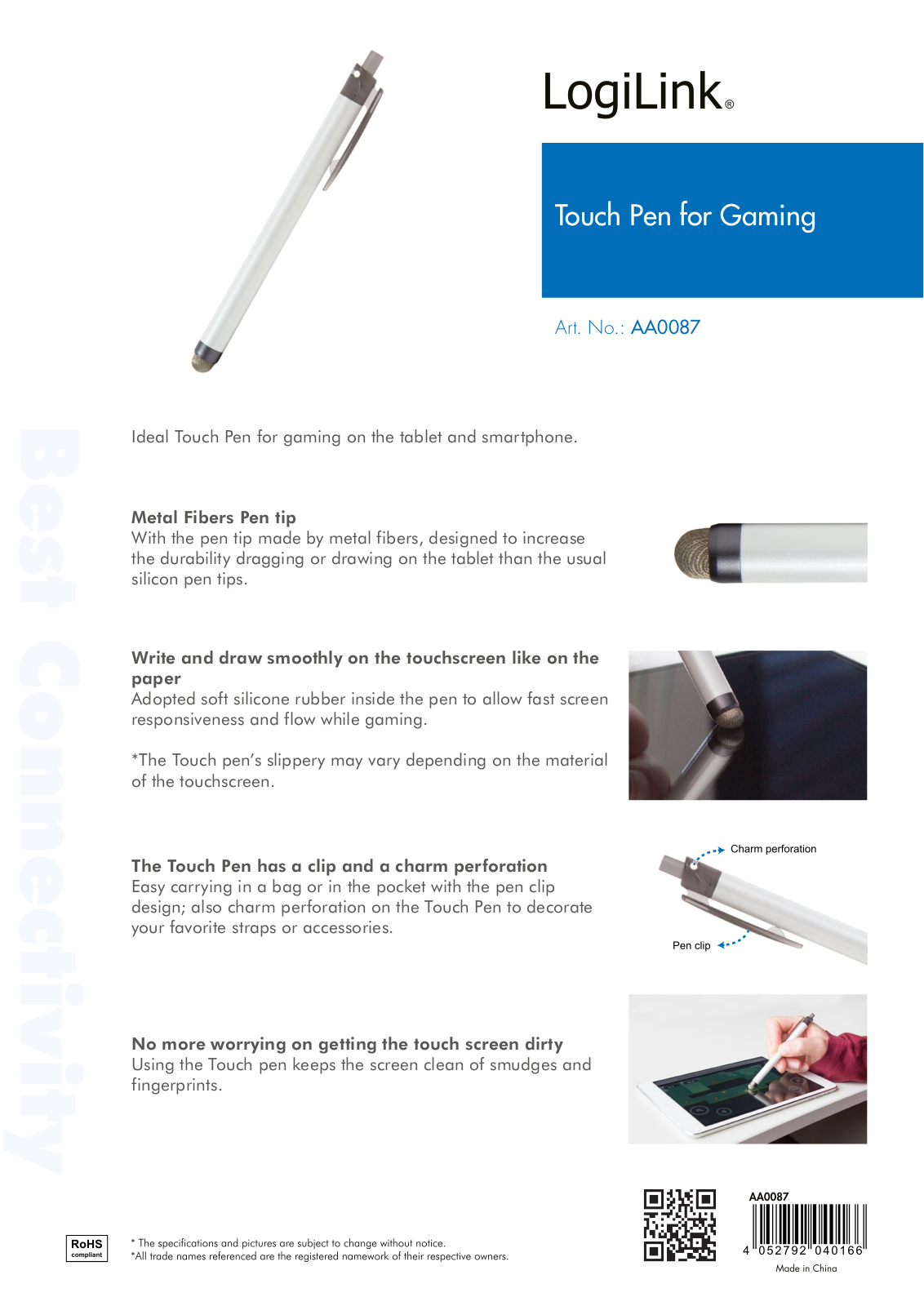Logilink I-PENNA-TOUCH3 Datasheet - ManualMachine.com