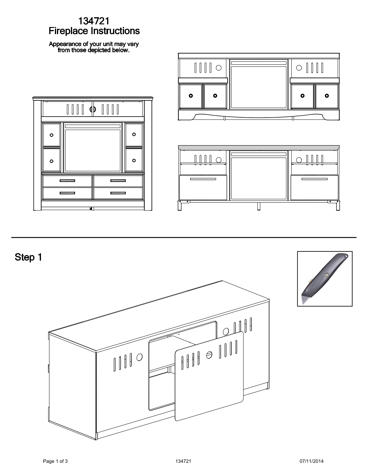 Ashley W44668 Installation Manual