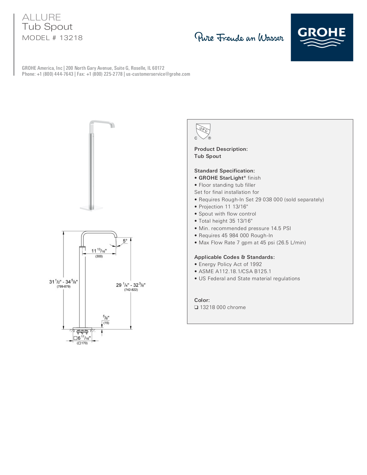 GROHE GRH4057 Specifications - ManualMachine.com