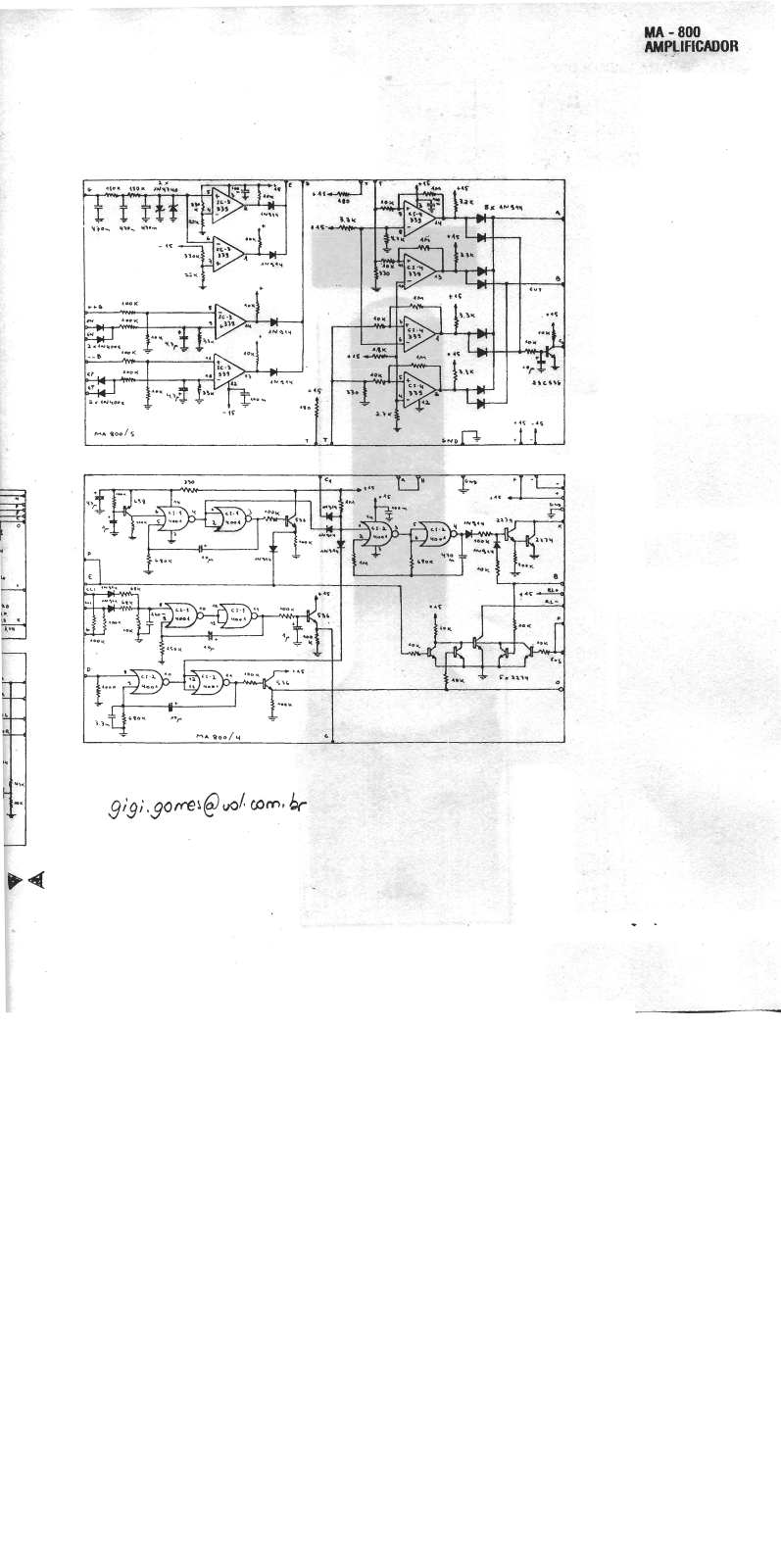 Cygnus MA-800 Schematic