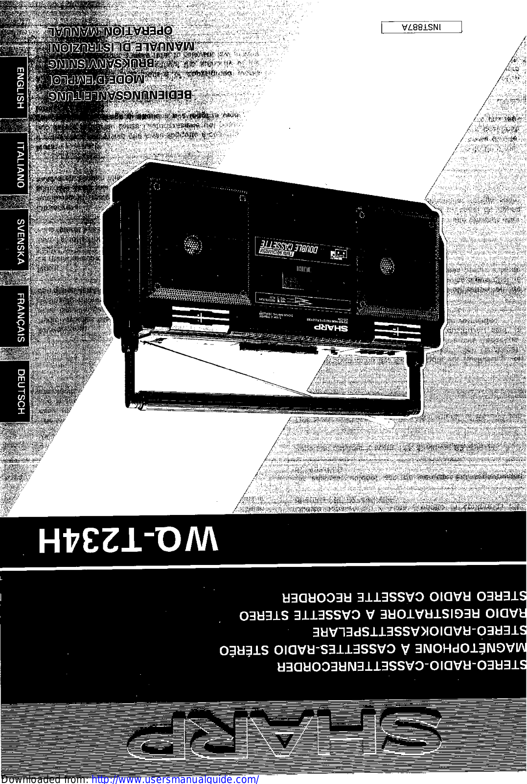 SHARP WQ-T234H User Manual