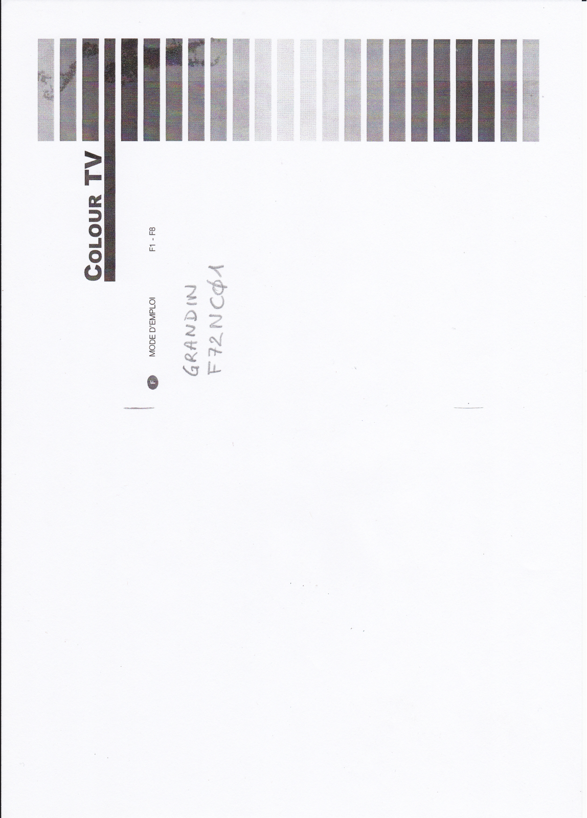 GRANDIN F72NC01 User Manual - ManualMachine.com