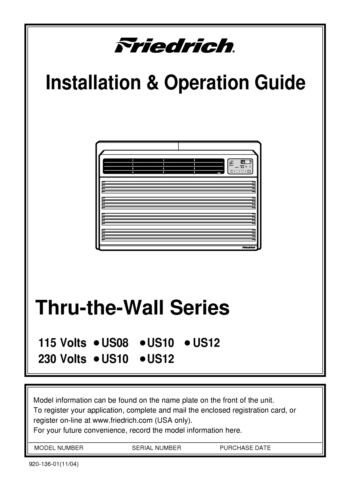 LG US10B30A, US12B30A User Manual