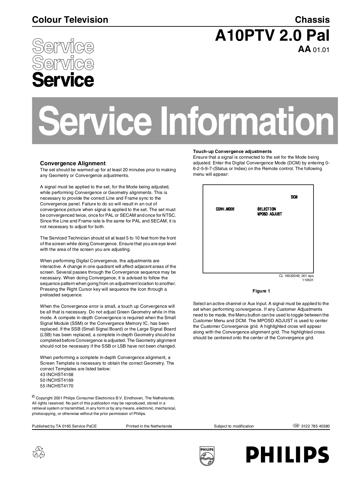 Philips A10PTV Service Manual