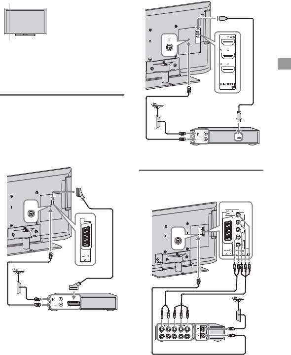 Sony KDL- 46HX72x, KDL- 46EX72x, KDL- 46EX52x, KDL- 46CX52x, KDL- 40HX72x Operating Instructions