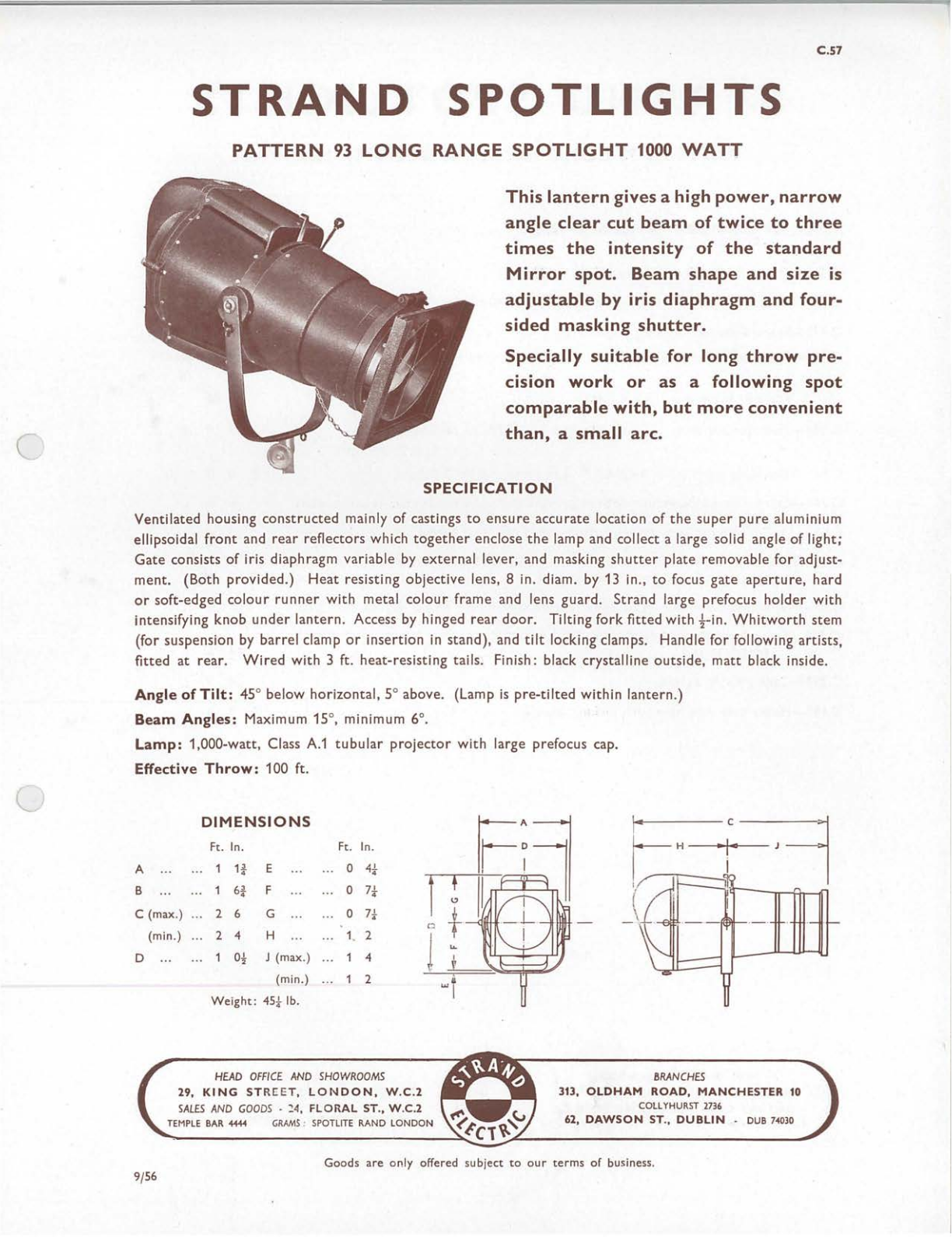 Strand Patt93 Datasheet - ManualMachine.com