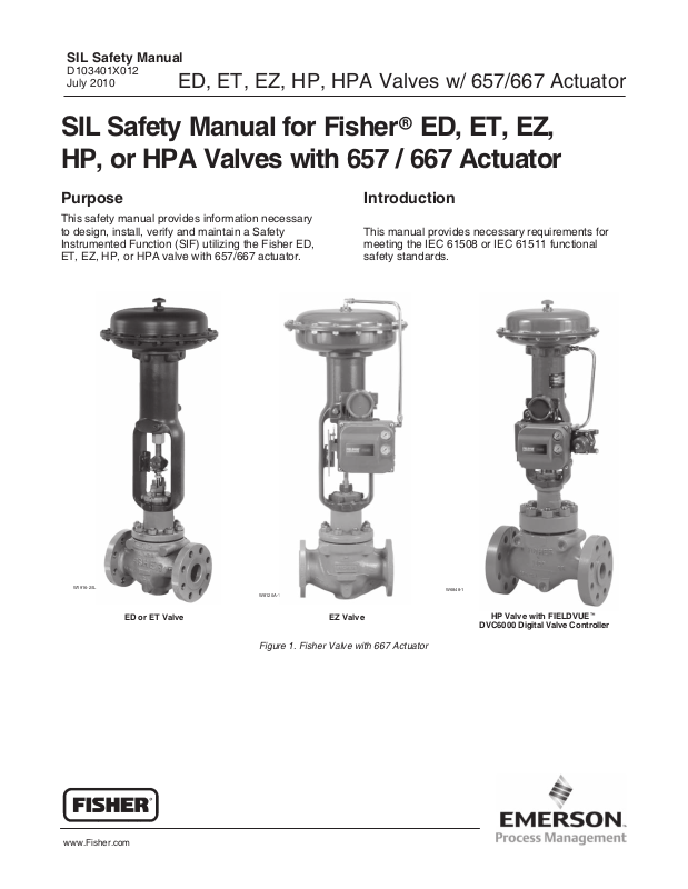 Fisher ED, ET User Manual