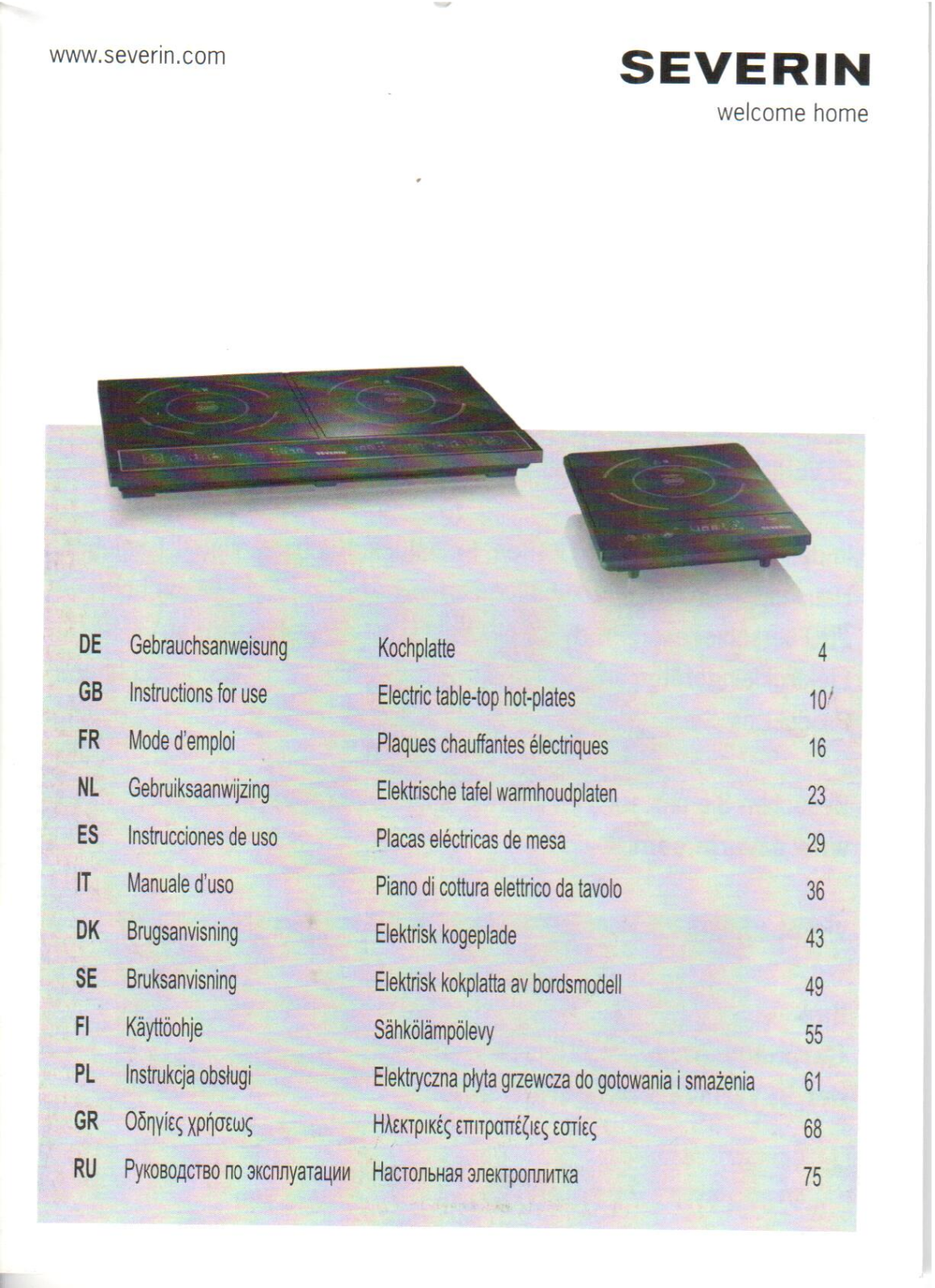 Severin KP 1070 User Manual