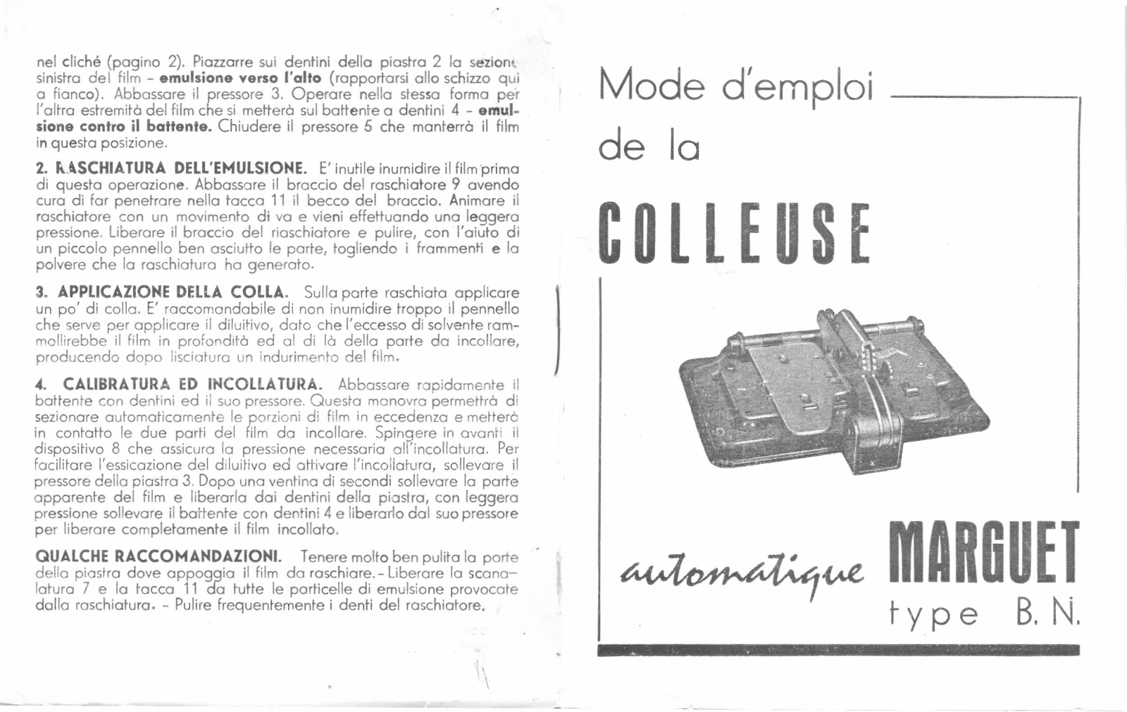 MARGUET TYPE B-N User Manual - ManualMachine.com