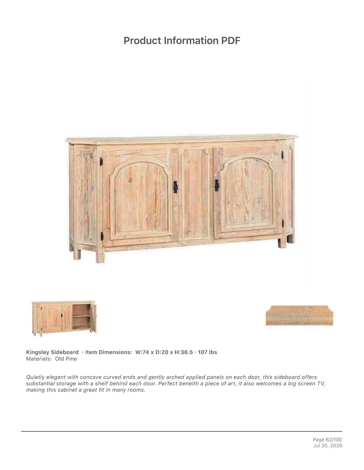 Furniture Classics FCD2965 Specifications - ManualMachine.com