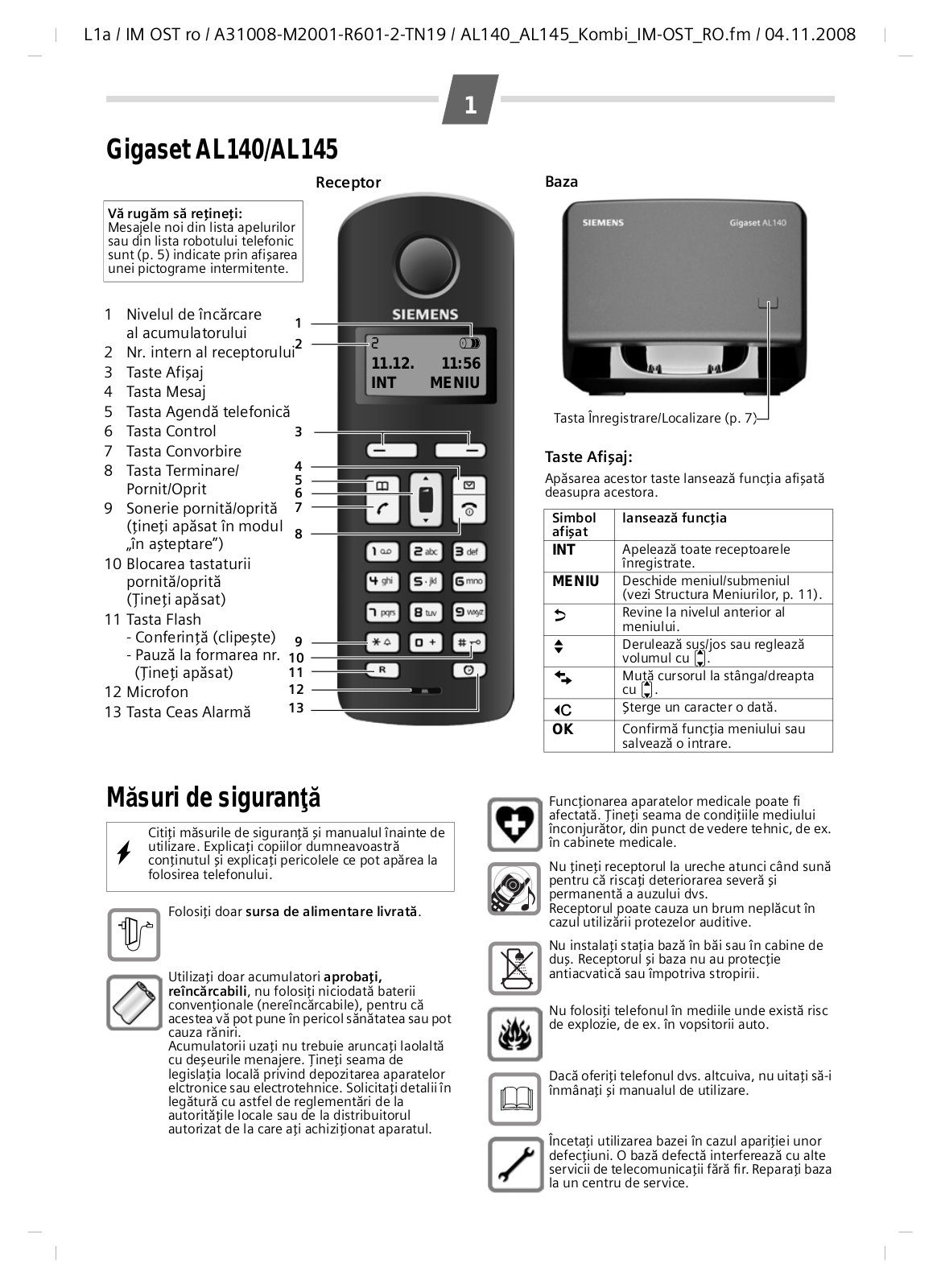 Siemens GIGASET AL140, GIGASET AL145 User Manual