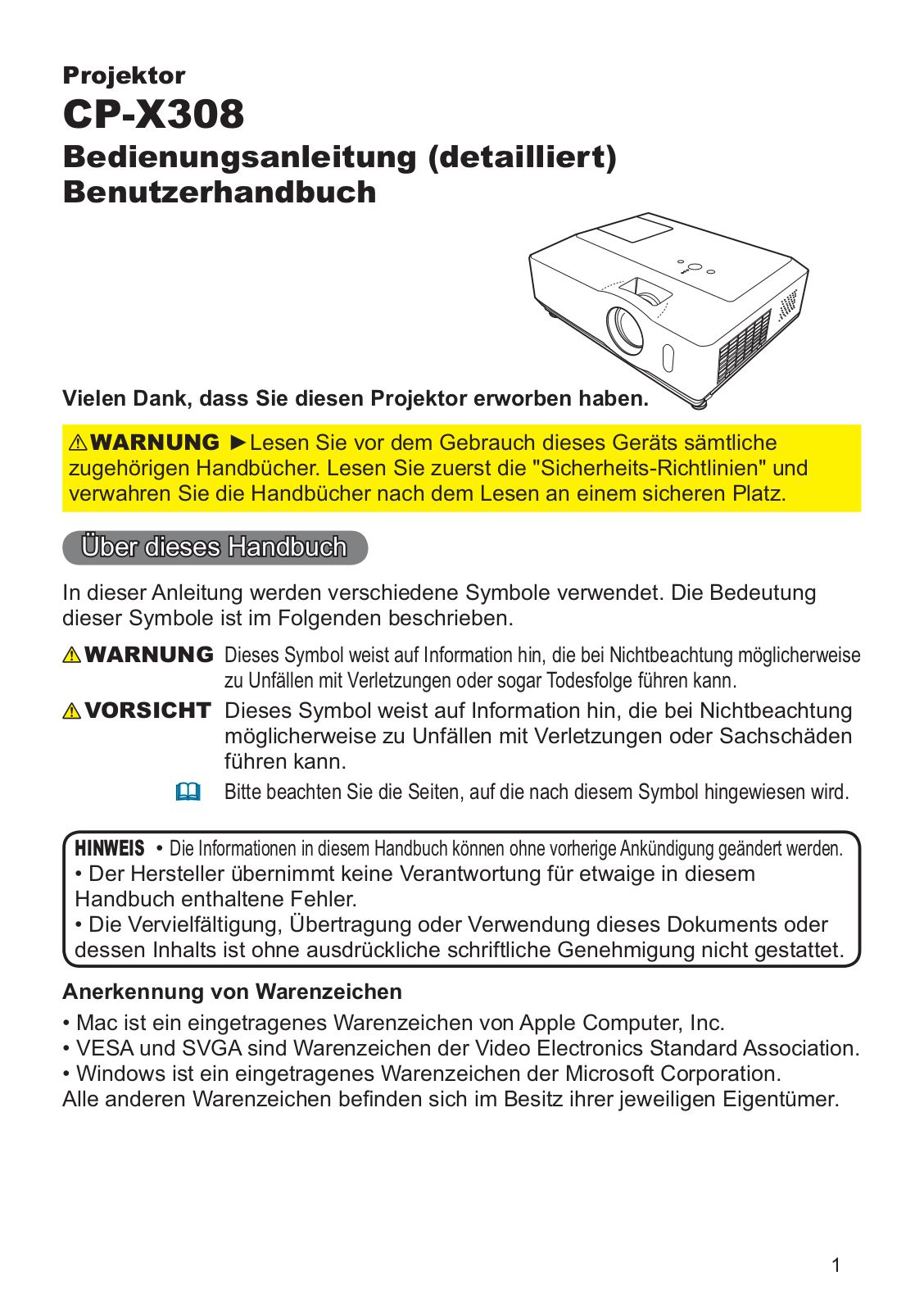 Hitachi CP-X308WF User Manual