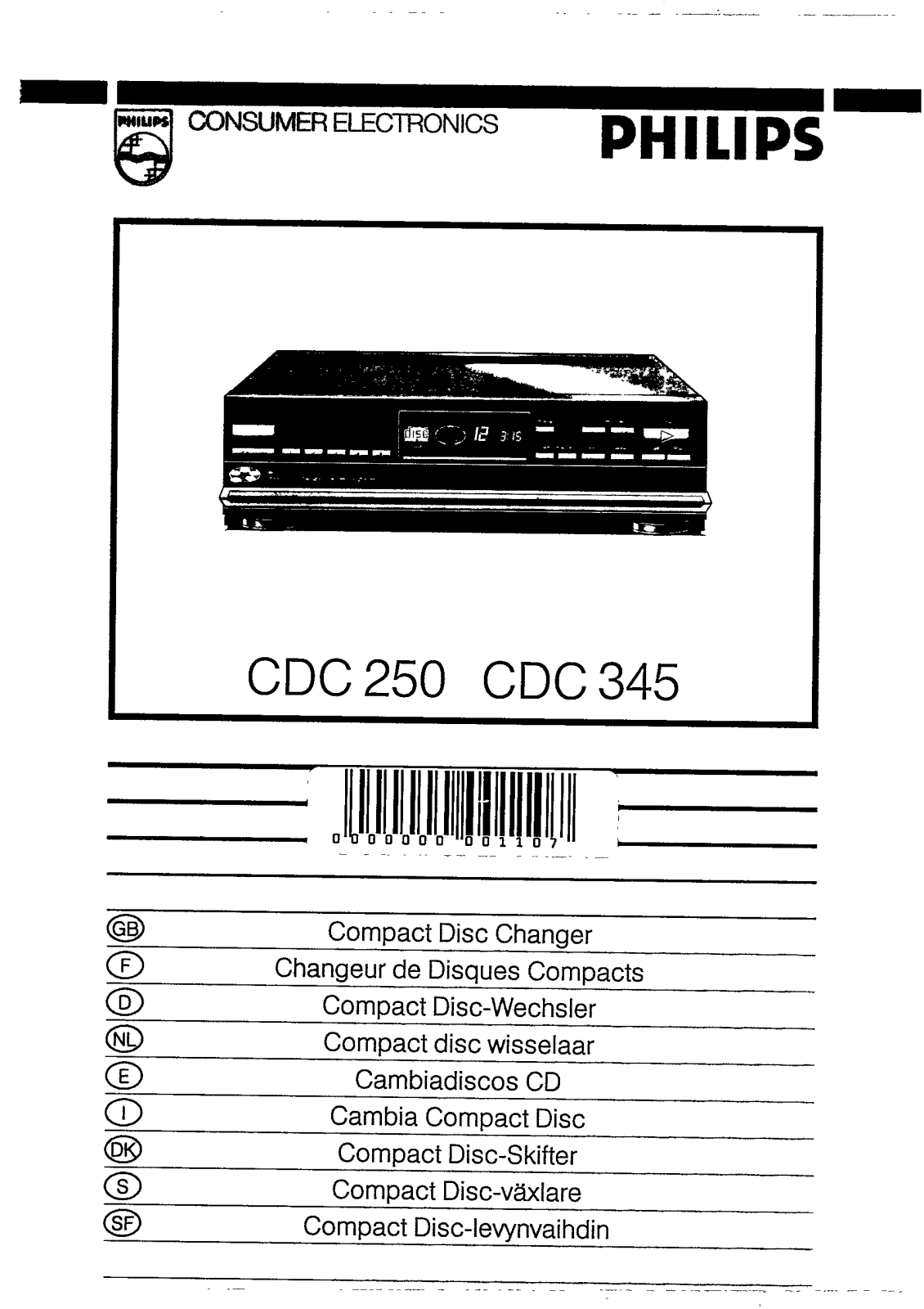 Philips CDC 345, CDC 250 User Manual