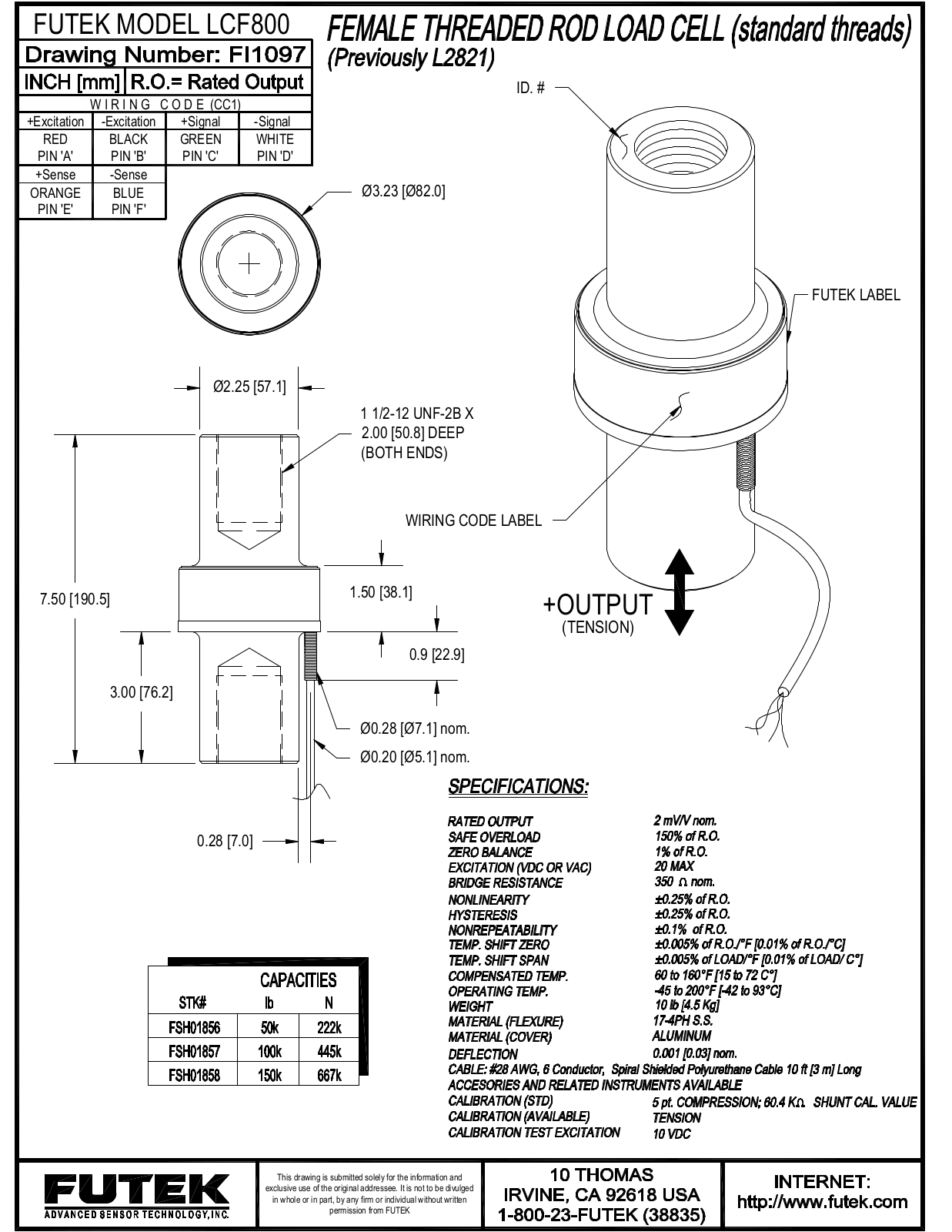 FUTEK LCF800 Service Manual