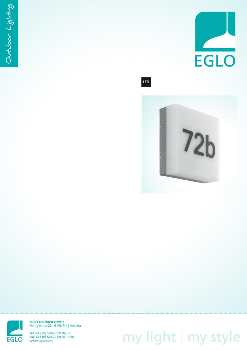 Eglo 97289 Service Manual