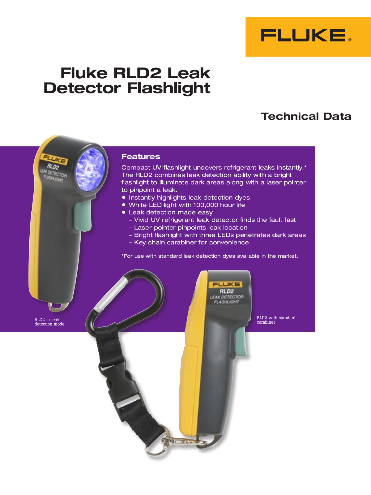 Fluke RLD2 Data sheet