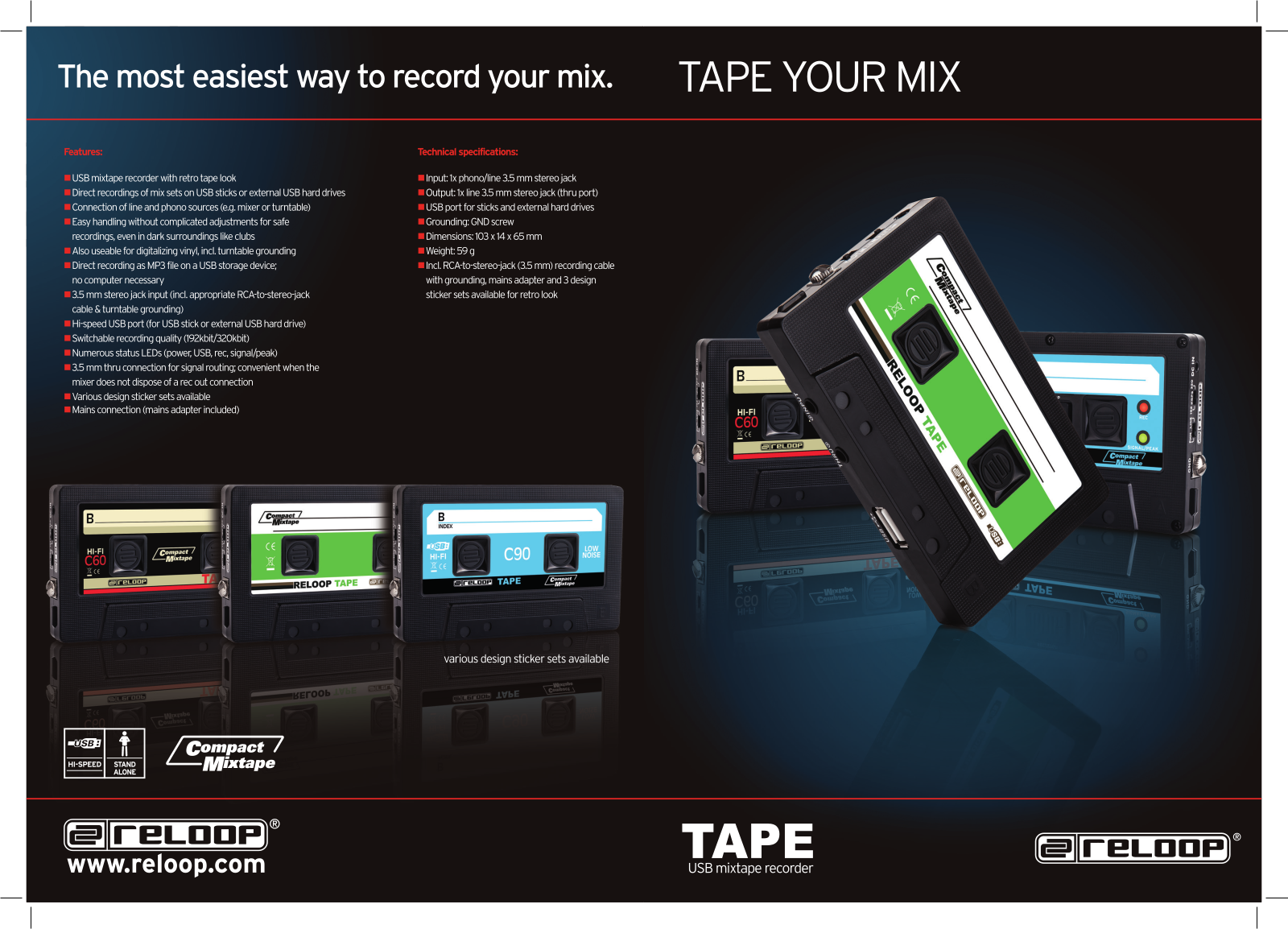 Reloop Tape User Manual