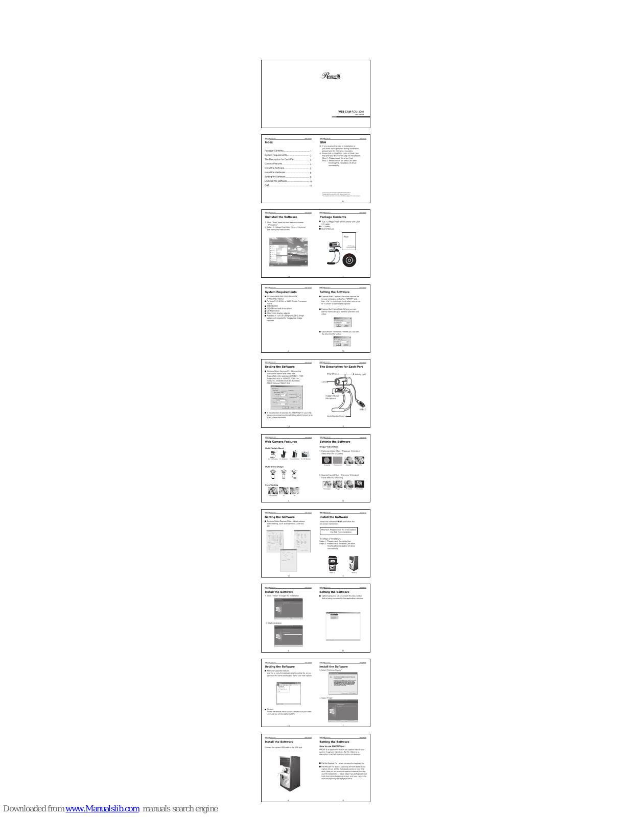 Rosewill Web Cam RCM-3201 User Manual