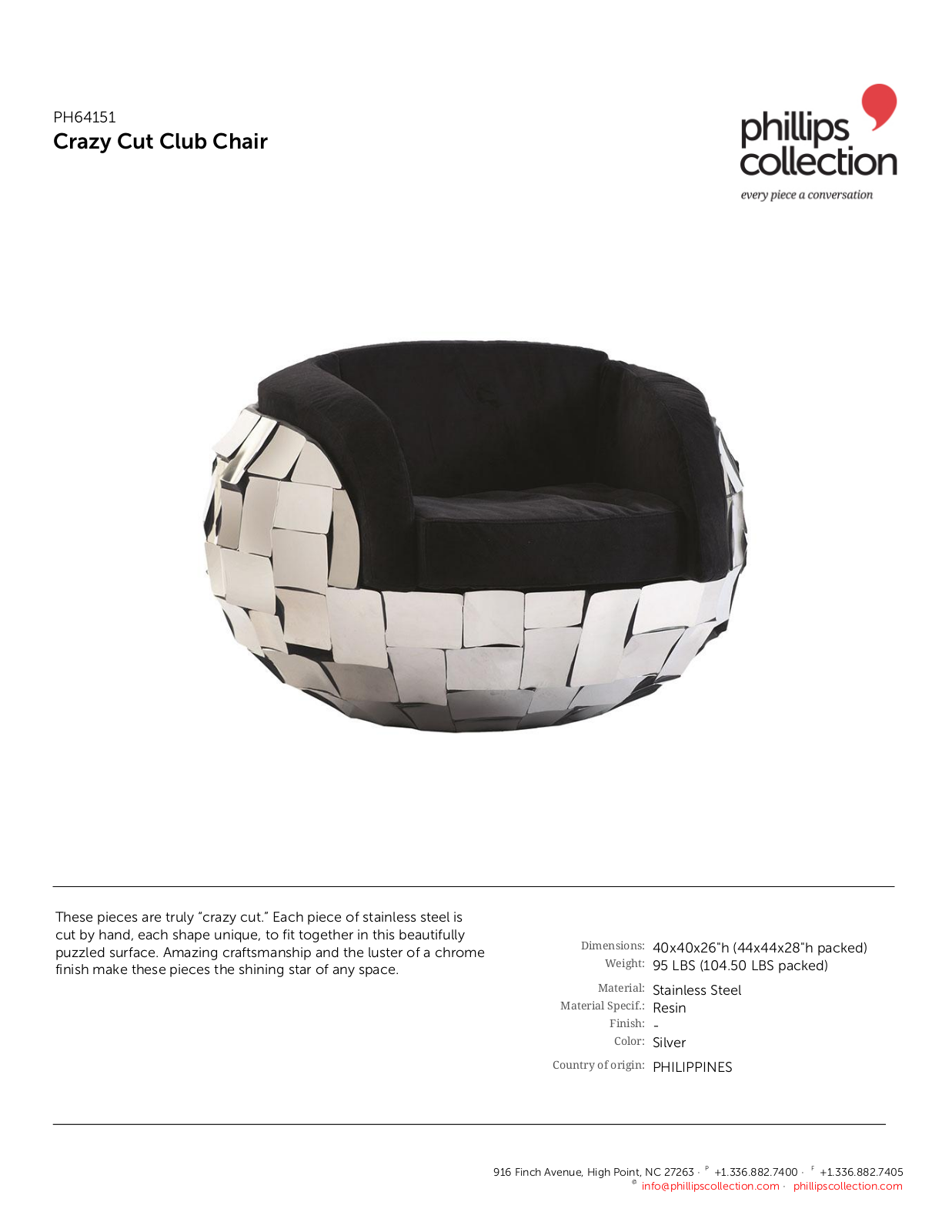 Phillips Collection TPC10103 Specifications - ManualMachine.com