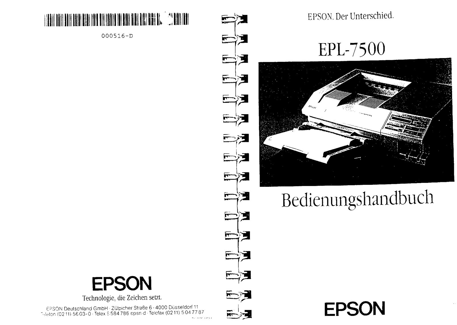 EPSON EPL-7500 User Manual