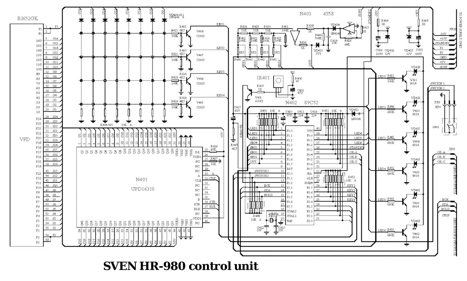 SVEN HR-980 Service Manual