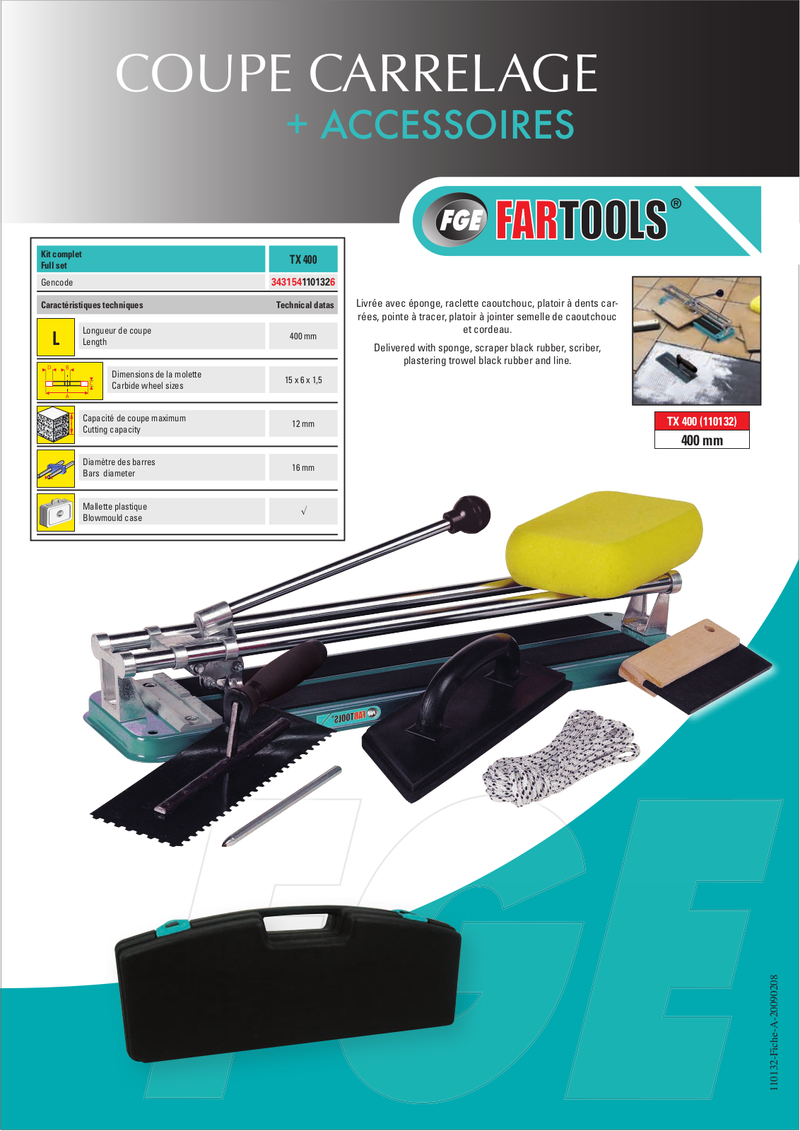 FARTOOLS TX 400 User Manual