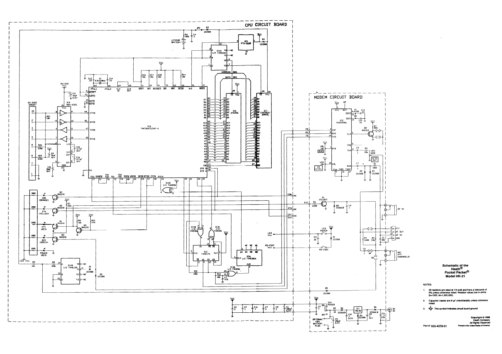 Heathkit HK-21 Schematic