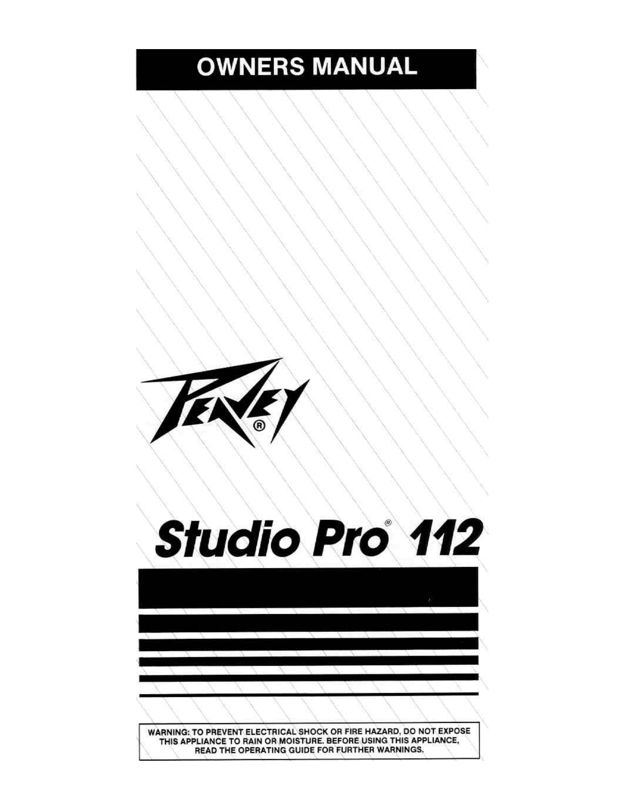 Peavey STUDIO PRO 112 Owners Manual